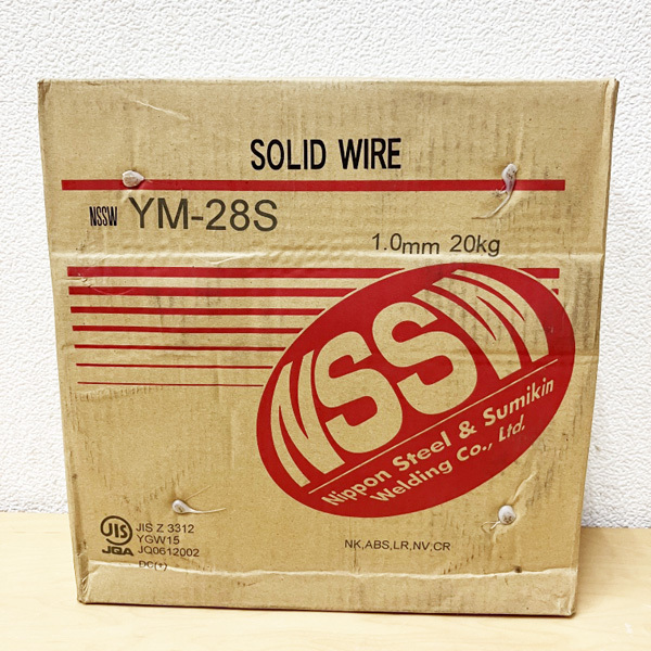 【未開封品】NIPPON STEEL/日鉄溶接 NSSW YM-28S 1.0mm 20kg 溶接ソリッドワイヤ 軟鋼及び490MPa級高張力鋼用・Ar+CO2用 ※No.13※
