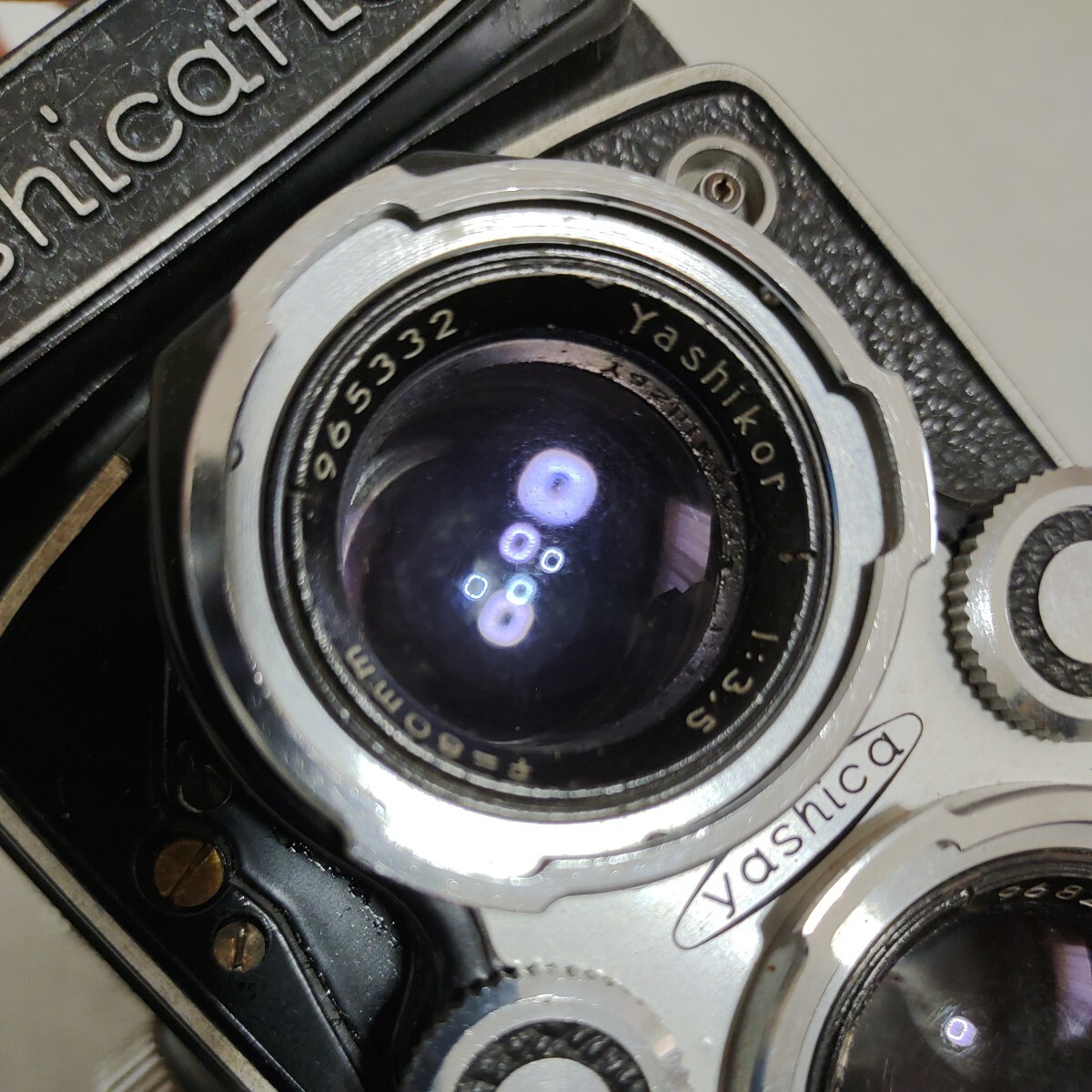 F065 Yashicaflex 二眼レフカメラ ヤシカ フィルムカメラ　ケースあり_画像3