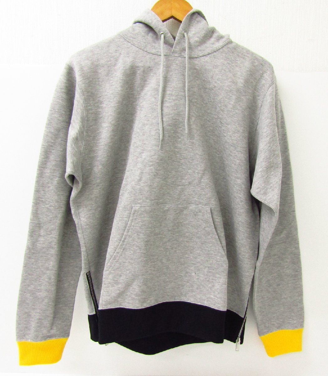 SOPHNET. ソフネット / 18AW COLOR RIBBED HEM ZIP PULL OVER HOODY タグ付き フーディー パーカー SIZE:M メンズ ≡FG7121_画像1