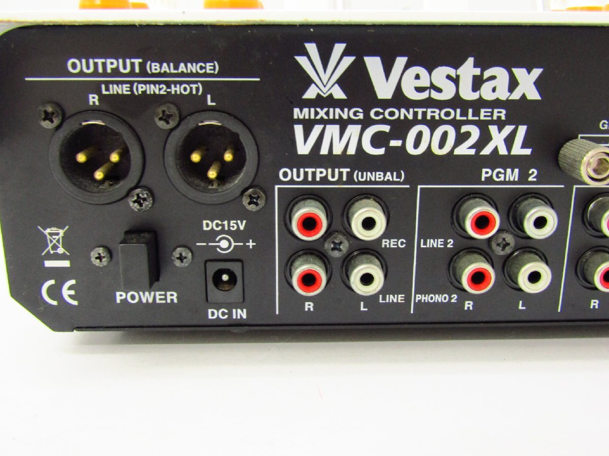 Vestax VMC-002XL DJミキサー ※ジャンク品 ☆4222の画像7