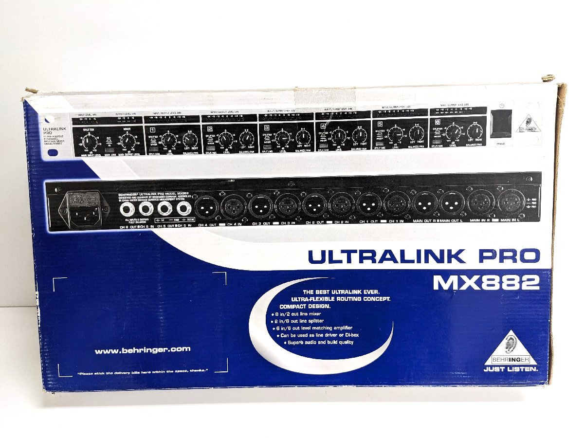 BEHRINGER Behringer MX882 V2 Ultralink Pro сплиттер / миксер * Junk {4091
