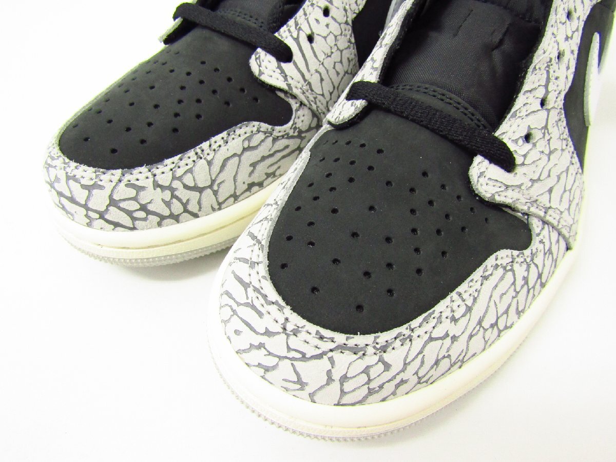 NIKEナイキ AIR JORDN 1 RETRO LOW OG / BLACK CEMENT / CZ0790-001 SIZE:27.5cm スニーカー 靴 ≡SH7319_画像8