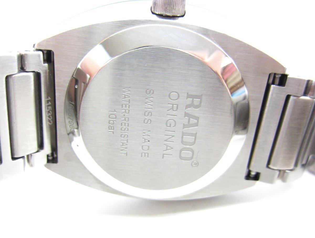 RADO DiaStar Original ラドー ダイヤスター オリジナル R12160303 ウォッチ 腕時計 ∠UA10968_画像6