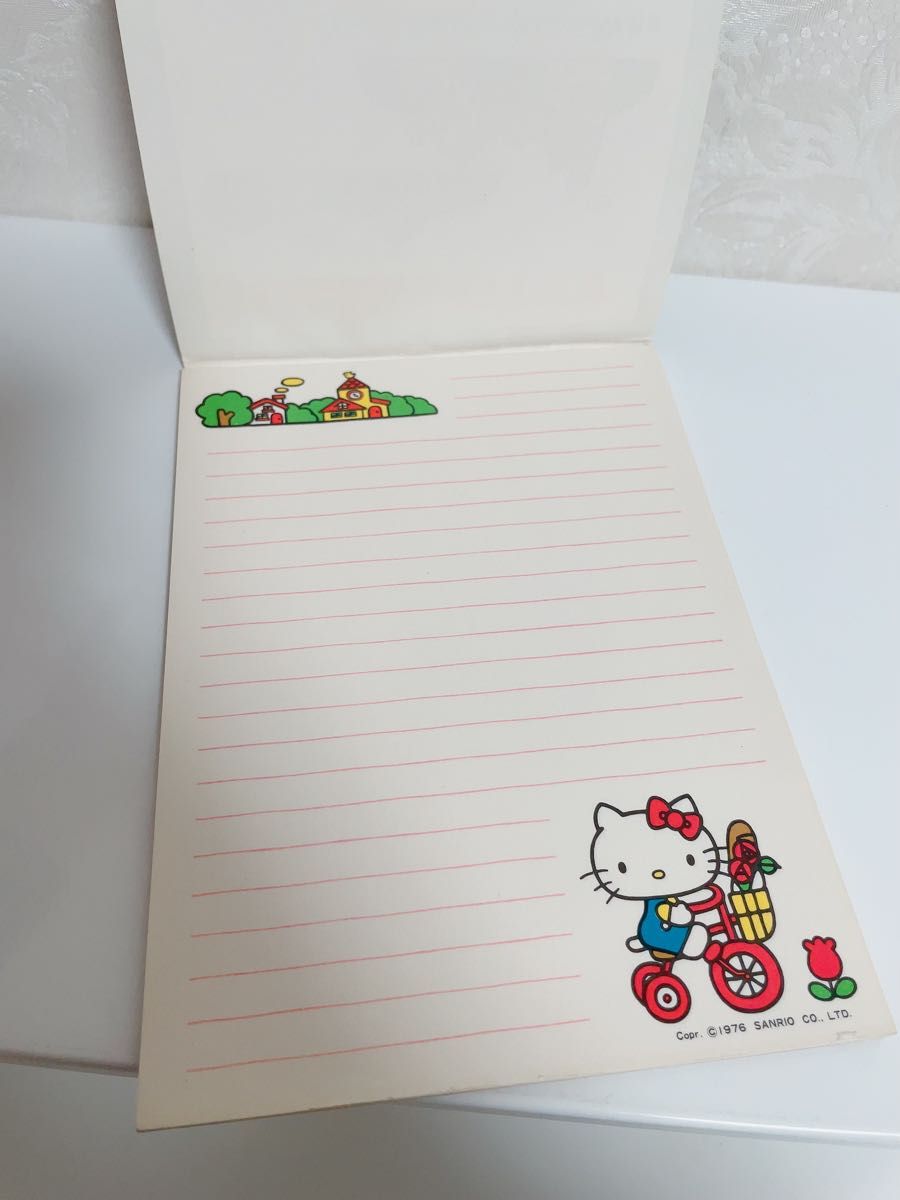 ハローキティ　hello kitty  可愛い　レトロ　便利　文房具　メモ用紙　レア　希少　サンリオ