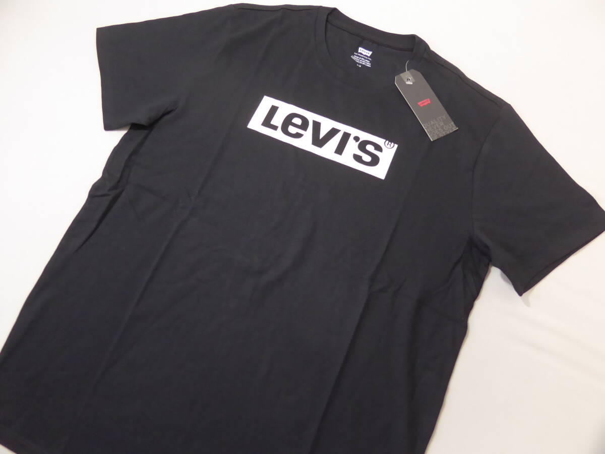 Levis リーバイス 定番スタイル コットン 半袖 Tシャツ　XL　黒　①_画像2