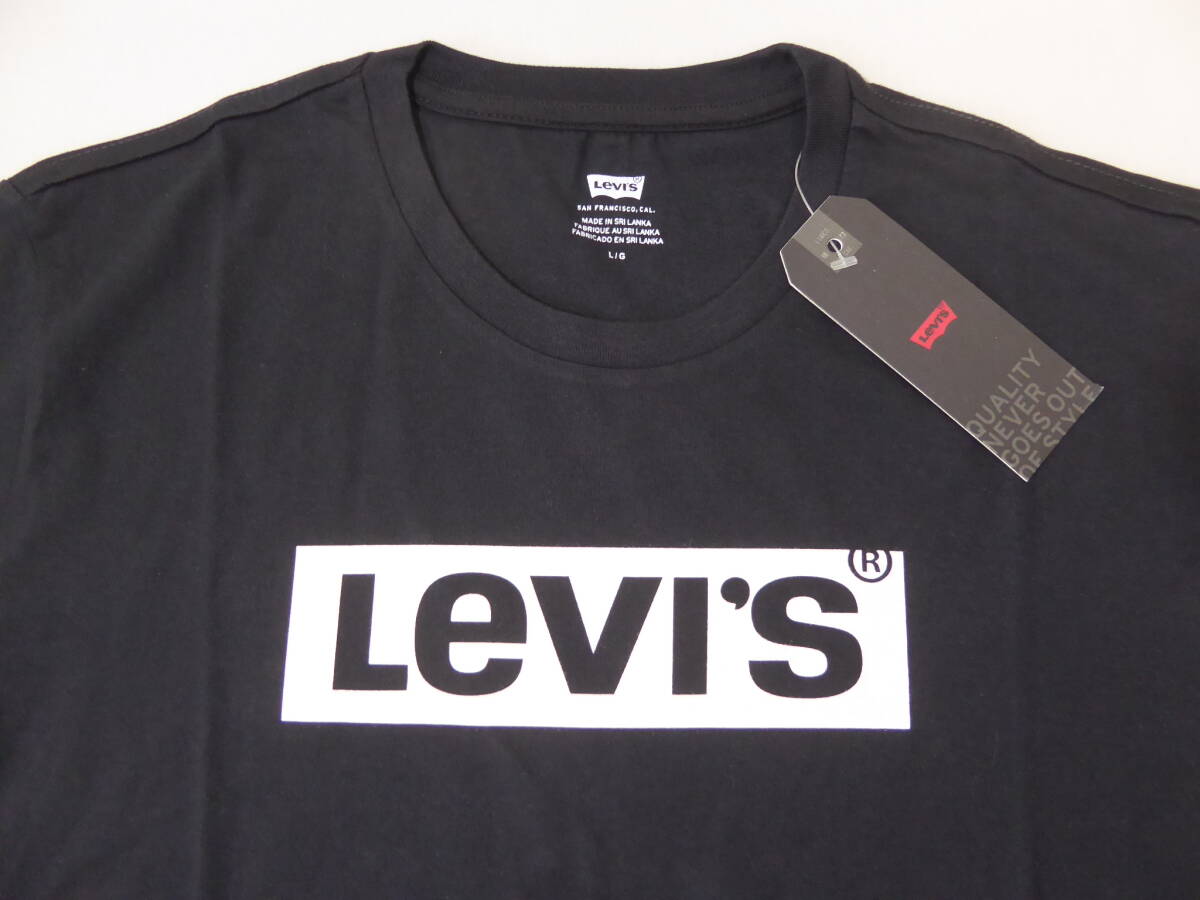 Levis リーバイス 定番スタイル コットン 半袖 Tシャツ　XL　黒　②_画像1