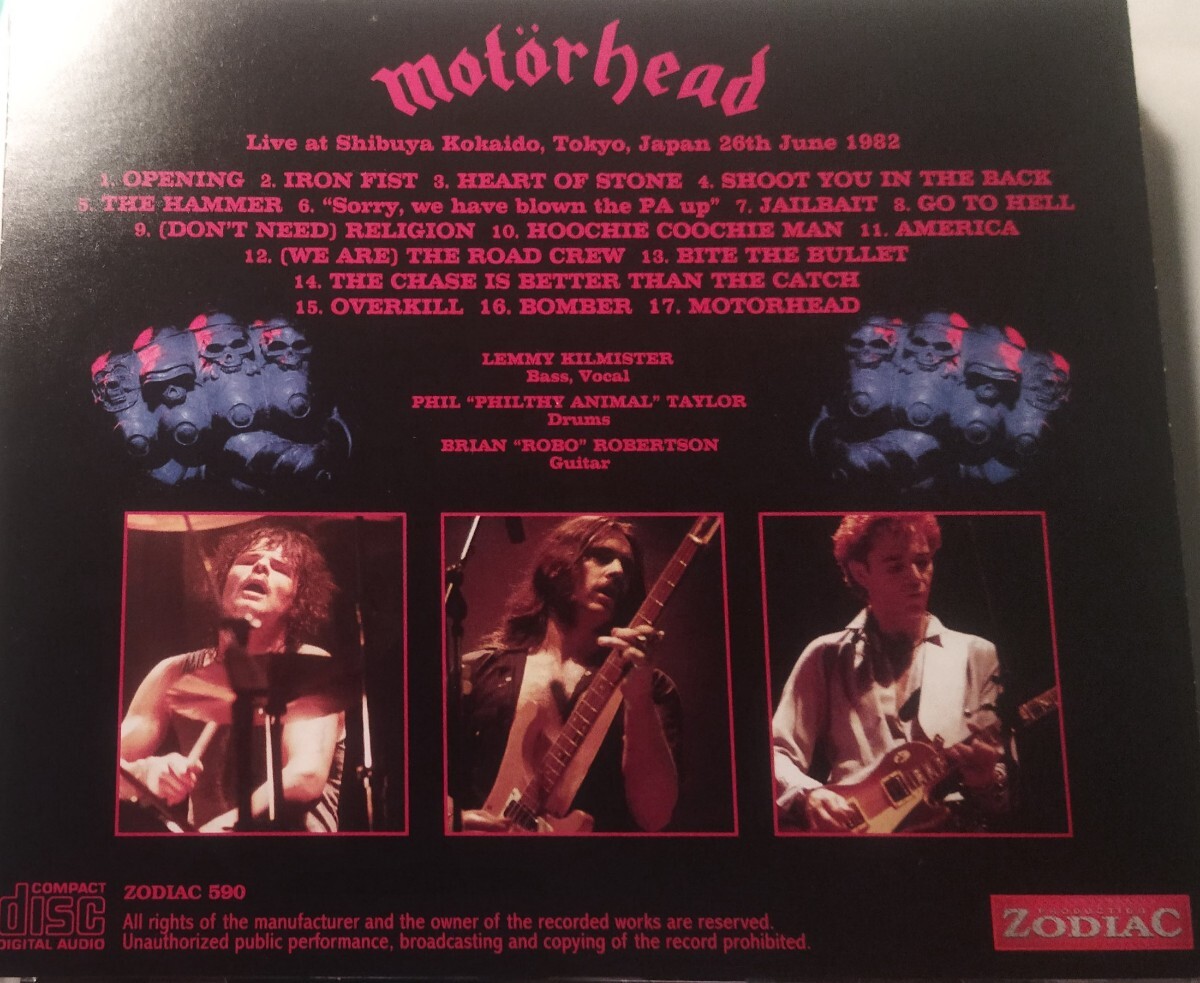 モーターヘッド 1982年 東京 Motorhead Live At Tokyo,Japan 