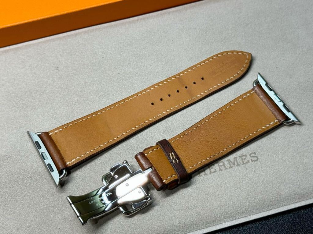 ☆即決 Apple Watch HERMES 45mm 44mm フォーヴ ディプロイアントバックル エルメス アップルウォッチ Dバックル 836