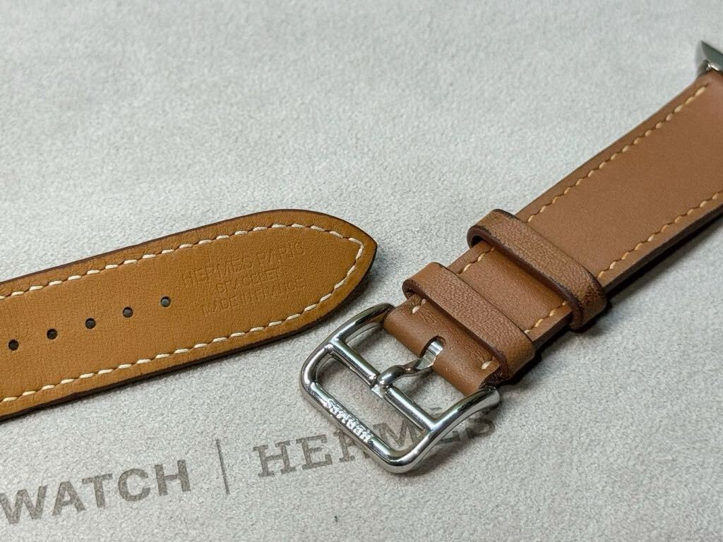 ☆即決 ゴールド Apple watch HERMES エルメス シンプルトゥール レザーバンド 41mm 40mm 38mm アップルウォッチ 純正 860_画像5