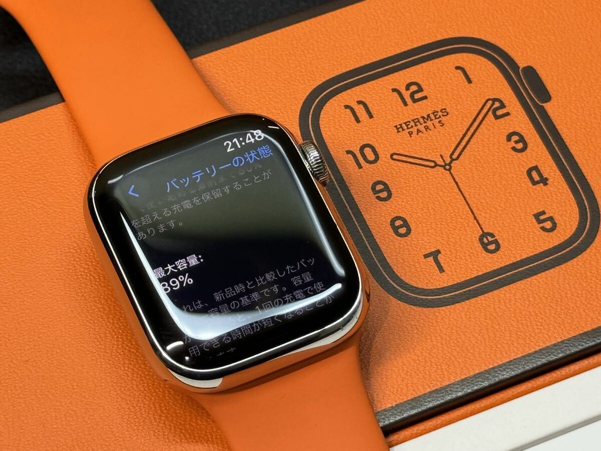 * prompt decision original band beautiful goods Apple Watch series7 HERMES 41mm Apple watch Hermes GPS+Cellular silver stainless steel series 7 859