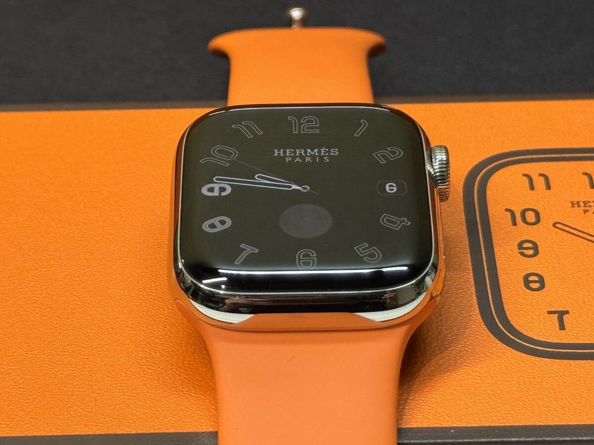 * быстрое решение оригинальный частота прекрасный товар Apple Watch series7 HERMES 41mm Apple часы Hermes GPS+Cellular серебряный нержавеющая сталь серии 7 859
