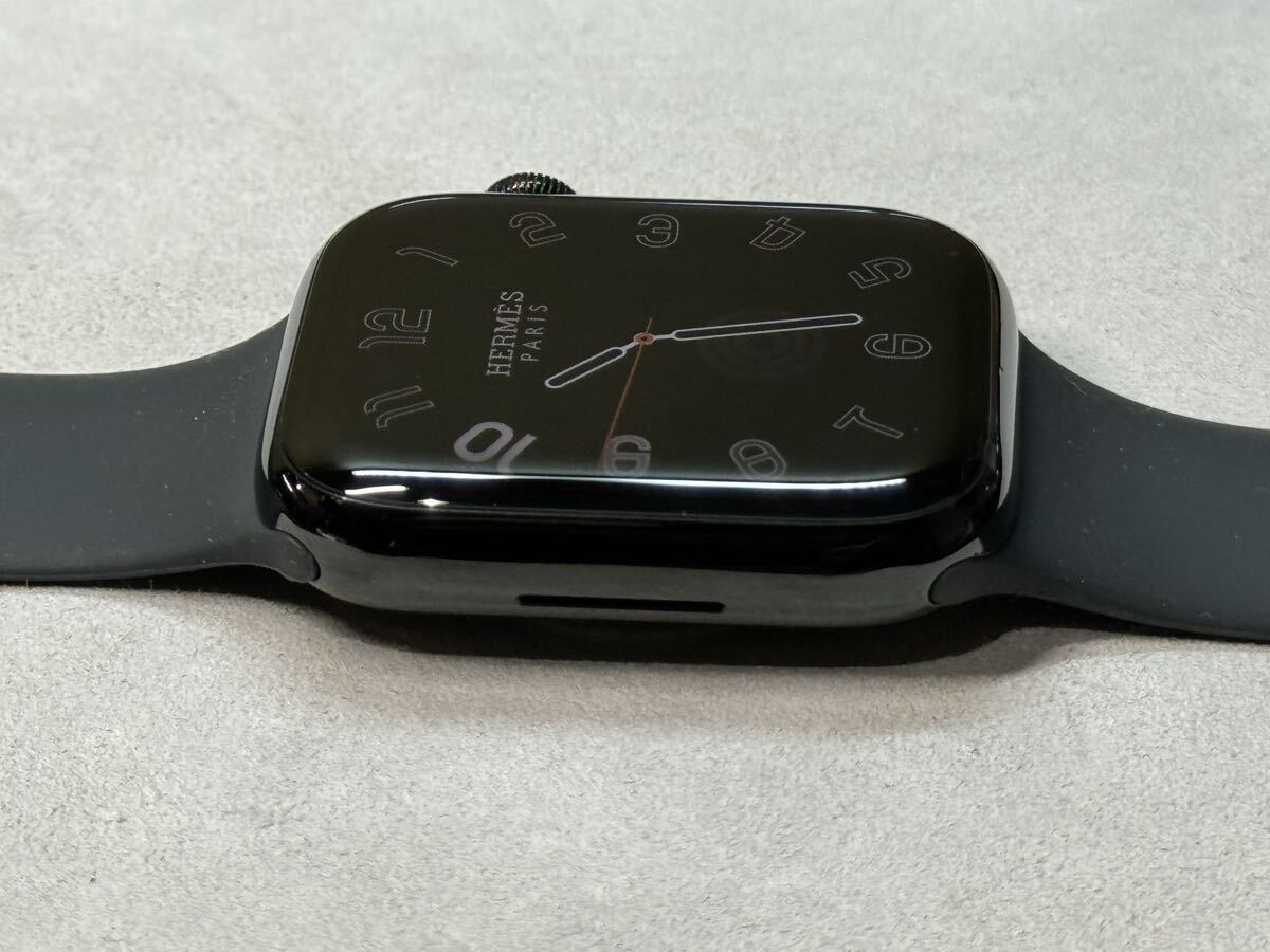 ☆即決 バッテリー95％ Apple Watch series7 HERMES 黒 45mm アップルウォッチ エルメス GPS+Cellular ブラックステンレス シリーズ7 890