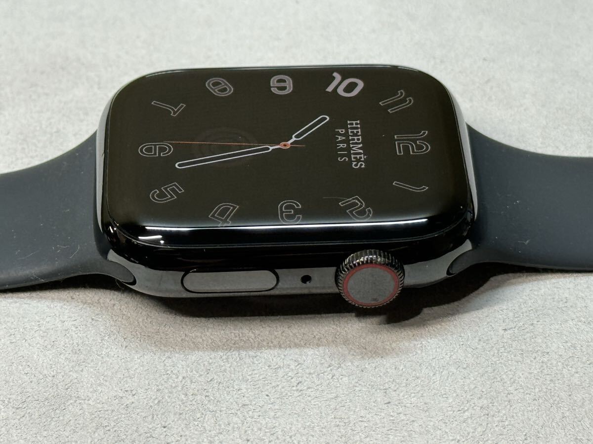 ☆即決 バッテリー95％ Apple Watch series7 HERMES 黒 45mm アップルウォッチ エルメス GPS+Cellular ブラックステンレス シリーズ7 890