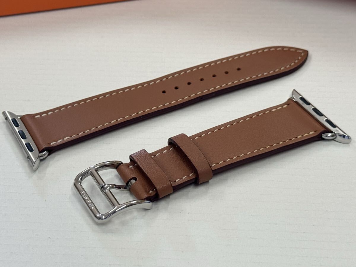 * prompt decision beautiful goods Gold Apple watch HERMES Hermes simple toe ru leather band 41mm 40mm 38mm Apple watch original 909