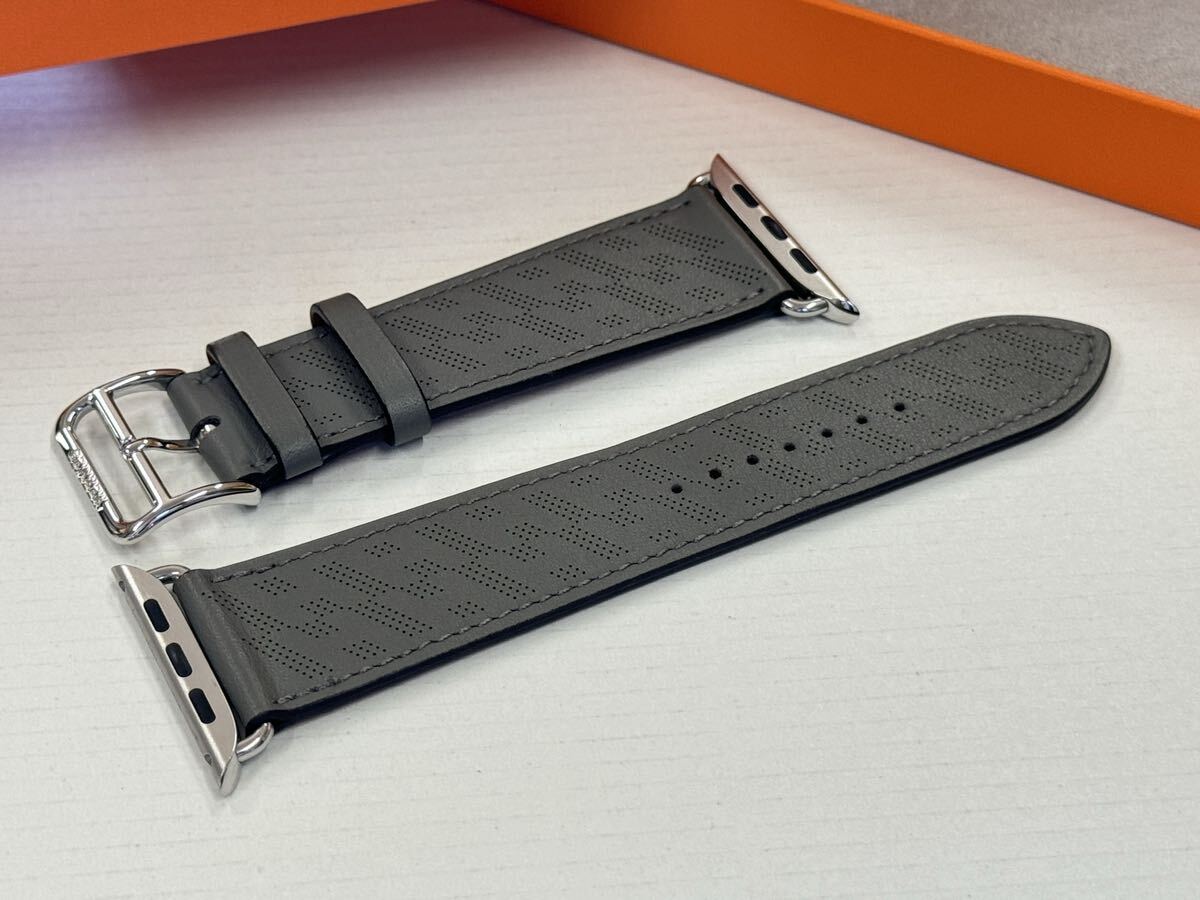 ☆即決 美品 グリ メイヤー Hディアゴナル Apple watch HERMES Series8付属 45mm シンプルトゥール アップルウォッチ エルメス 純正 906_画像3