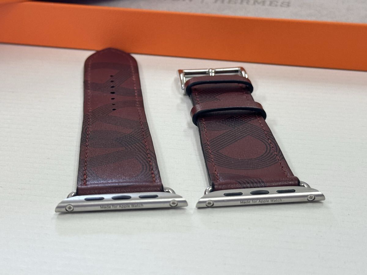 ☆即決 レアルージュH 黒 サーキットH Apple watch HERMES Series7 45mm シンプルトゥール アップルウォッチ エルメス 純正 912_画像8