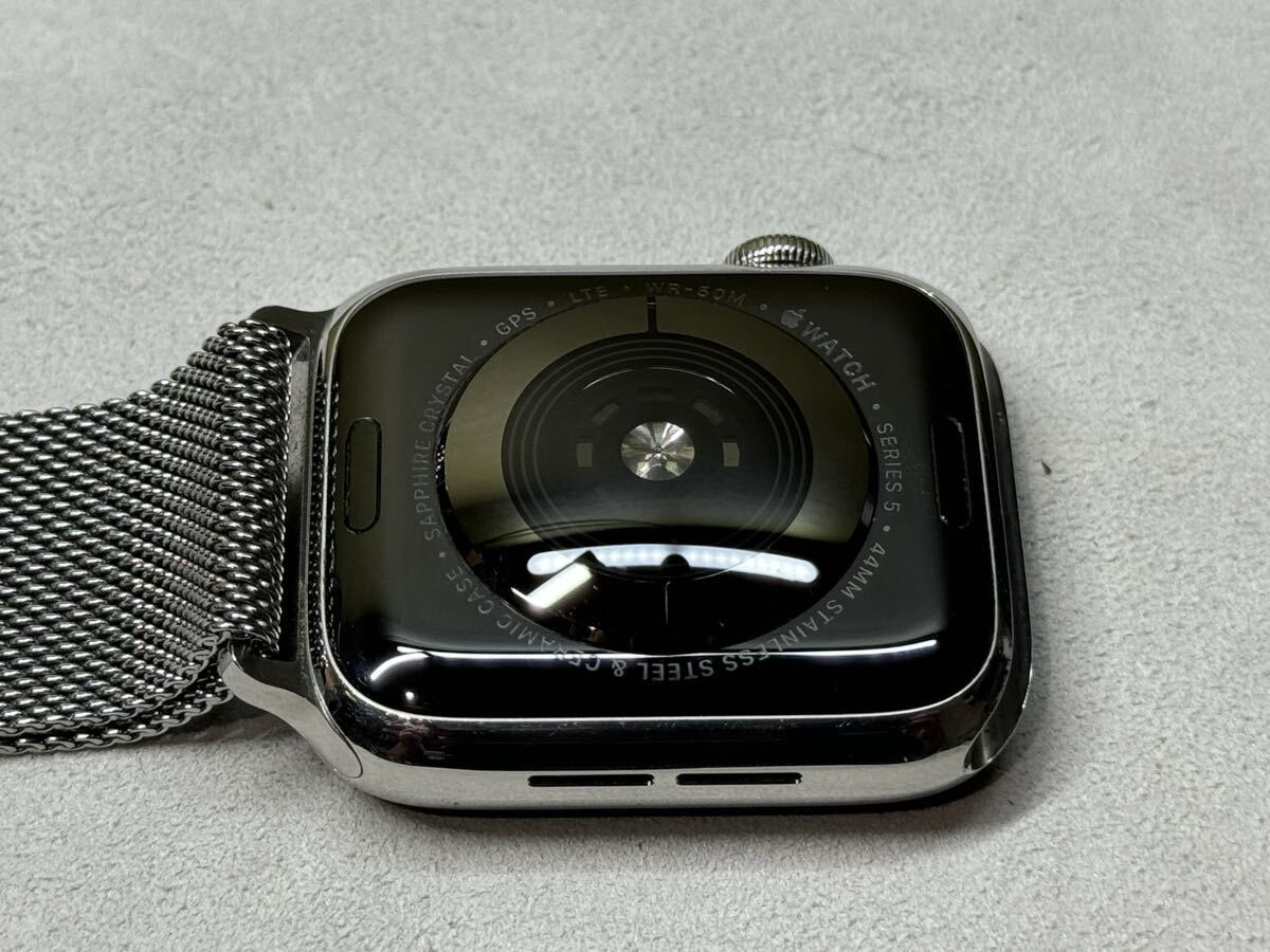 即決 美品 Apple watch Series5 44mm シルバーステンレス GPS+ 即決 美品 Apple watch Series5 44mm シルバーステンレス GPS+