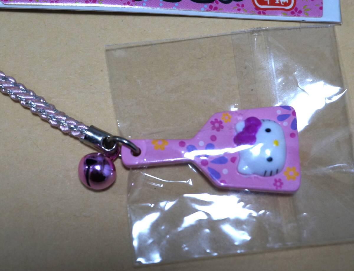 [ Hello Kitty netsuke collection large discharge ] Kochi prefecture -027.... flower clapper naruko Kitty pink 