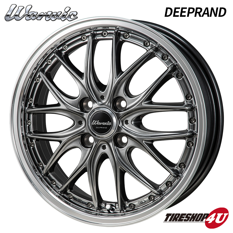 MONZA JAPAN Warwic DEEPRAND 16x5.0J 4/100 +45 新品ホイール1本価格 モンツァ ジャパン 16インチ_画像1