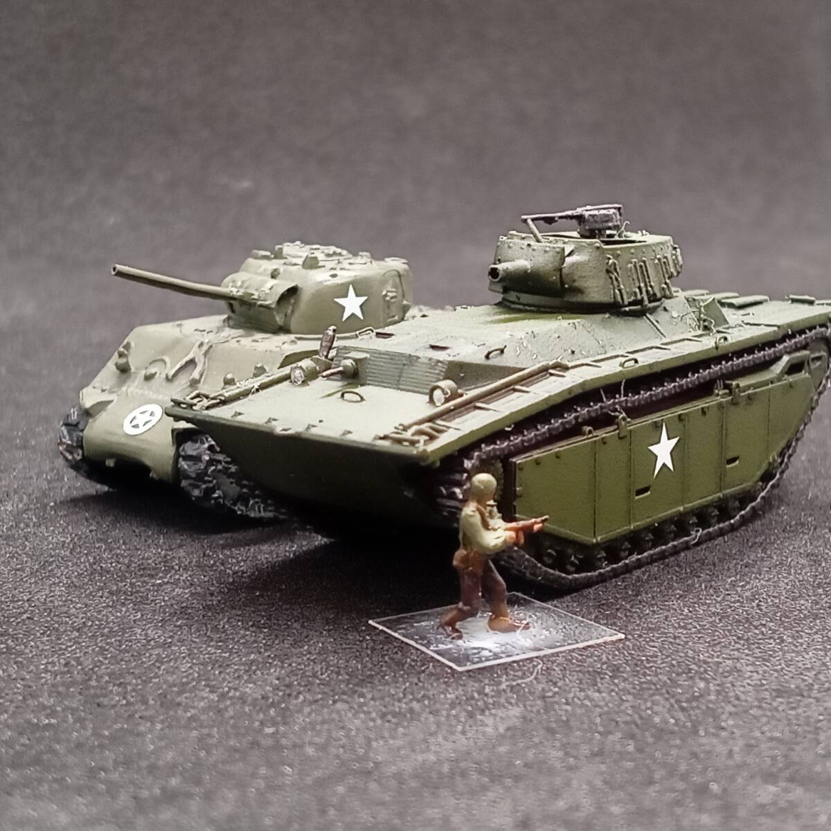 ○完成品1/144 LVT(A)-4水陸両用戦車, 海上から陸上へ直接上陸!火力支援型!,アメリカ,WW2,太平洋戦争,SSMODEL製,自作ver - ワールドタンクミュージアム ○完成品1/144 LVT(A)-4水陸両用戦車, 海上から陸上へ直接上陸!火力支援型!,アメリカ,WW2,太平洋戦争,SSMODEL製,自作ver - ワールドタンクミュージアム