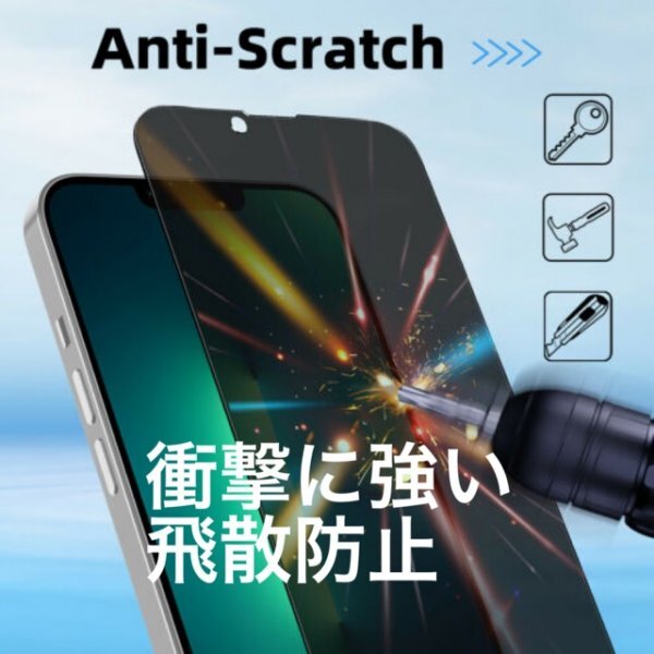 匿名発送★全面保護★覗き見防止★手触りさらさら★ガラスフィルム★iPhone13シリーズ用★マット★液晶保護★高品質★2405013_画像3