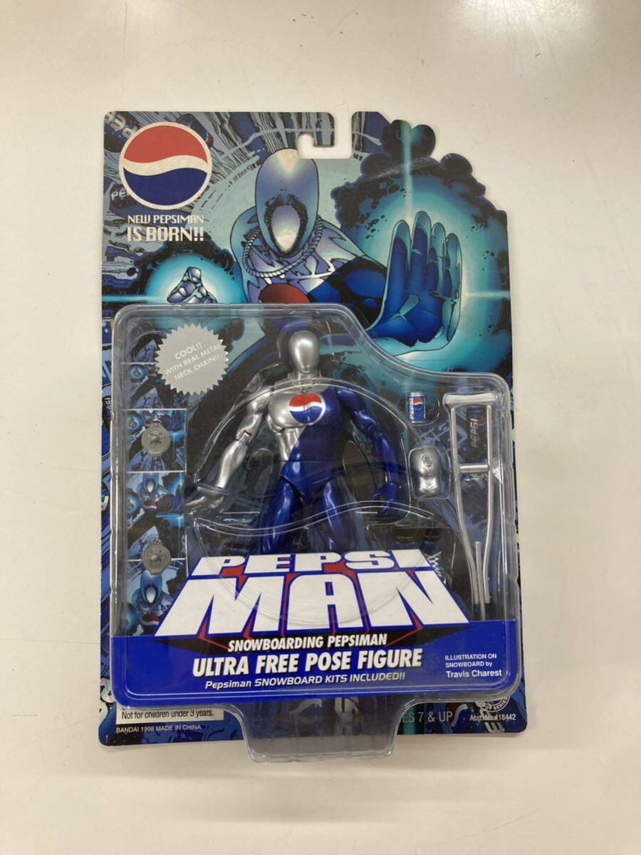 ★ 新品 未開封 PEPSI MAN ペプシマン ウルトラ フリーポーズ フィギュア NEWブルー コレクション_画像1