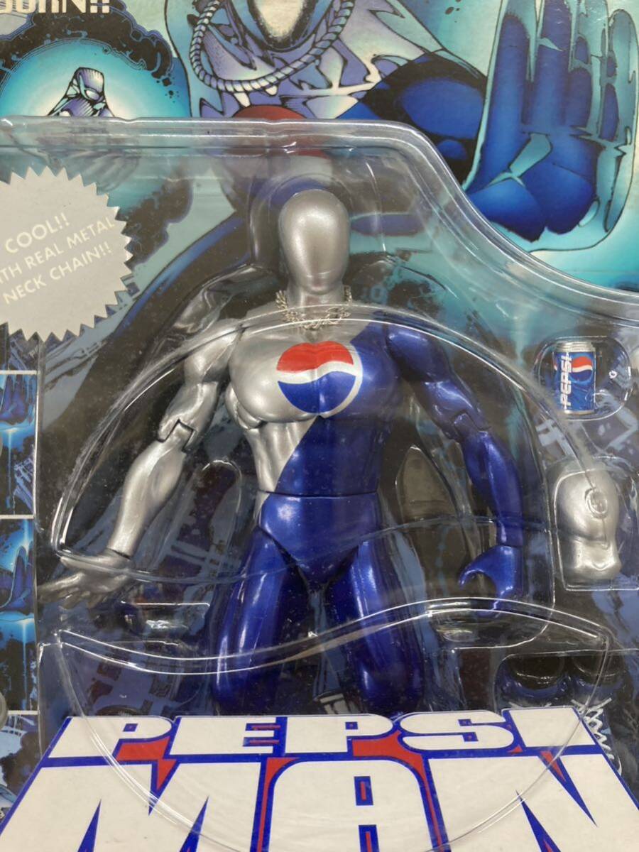 ★ 新品 未開封 PEPSI MAN ペプシマン ウルトラ フリーポーズ フィギュア NEWブルー コレクション_画像3