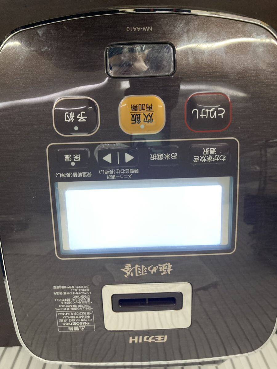 ★ ZOJIRUSHI 象印 炊飯器 圧力IH式 5.5合 鉄器コート極め羽釜 NW-AA10ジャンクの画像2