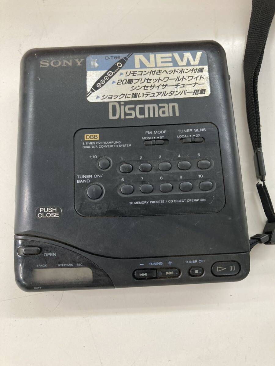 ★ g778 SONY ソニー Discman ディスクマン D-T66 本体　通電のみ確認済み_画像3