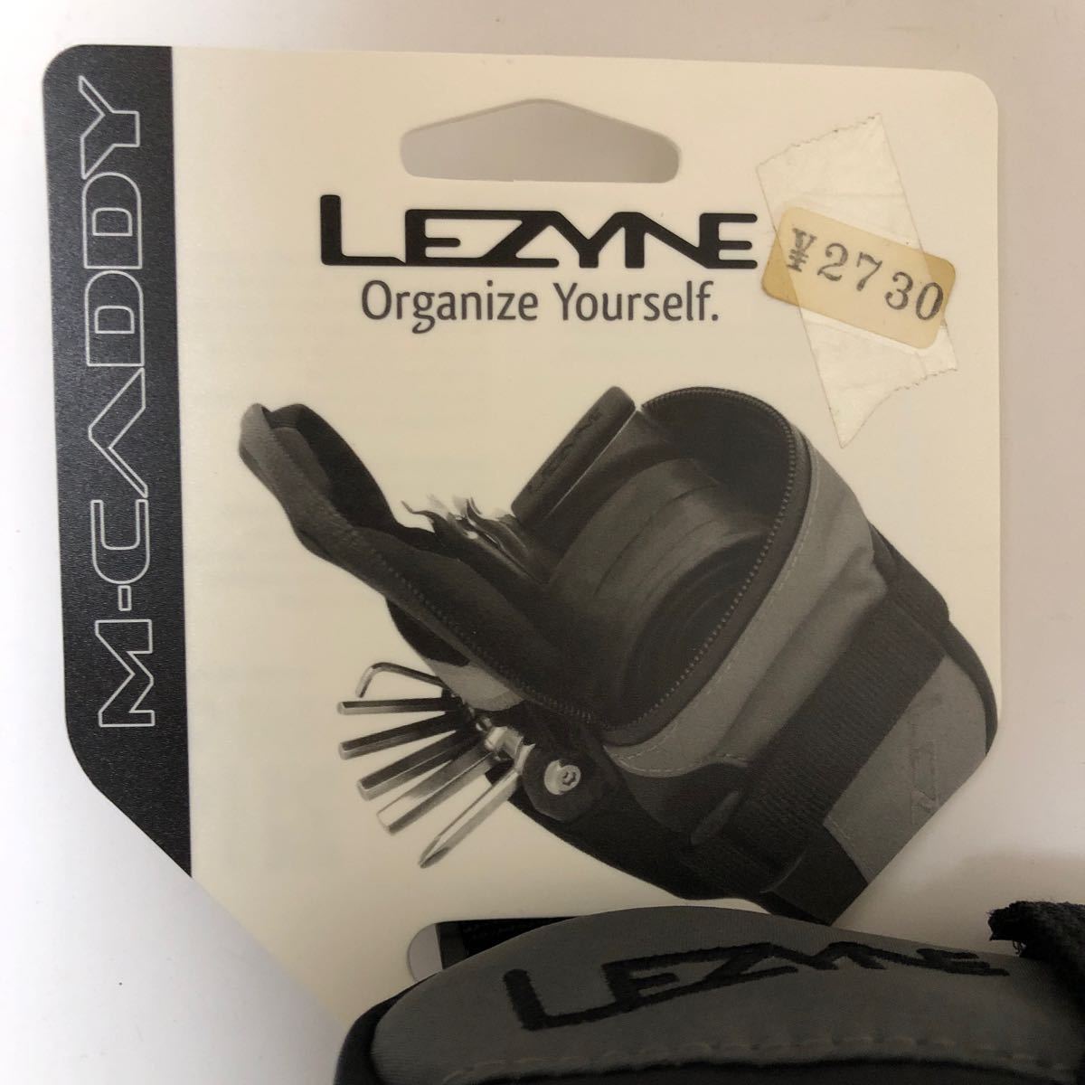 [184 unused ] leather in LEZYNE Cade .-CADDY M size bicycle saddle-bag 