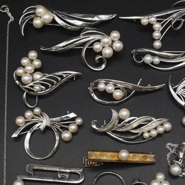 (MTM0501) 1 jpy Mikimoto tasaki accessory large amount set pearl pearl necklace pendant top brooch ring etc. together 
