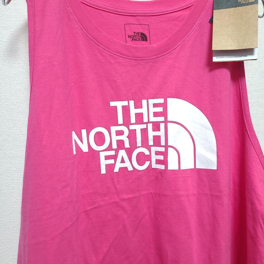 3XL ノースフェイス タンクトップ ピンク ロゴ ハーフドーム アメリカ us the north face usa