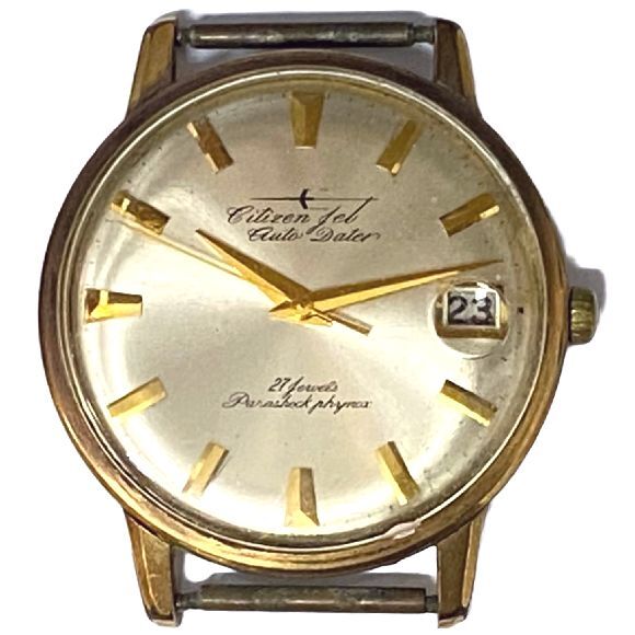 G8787*1 jpy ~[ Citizen ] jet auto data -27 stone AD51.5301 self-winding watch * men's wristwatch * operation goods * antique 