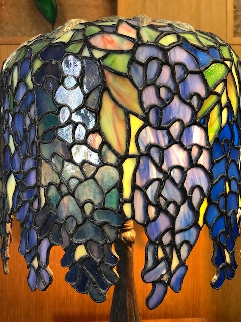  подлинный товар. витражное стекло подставка Tiffany копия глициния 