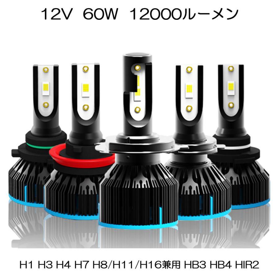 LEDヘッドライト S6 フォグランプ H1 H3 H4 H7 H8/H11/H16 HB3 HB4 HIR2 新車検対応60W 12000LM 6000K LUMLEDS社製チップ 2本_画像1