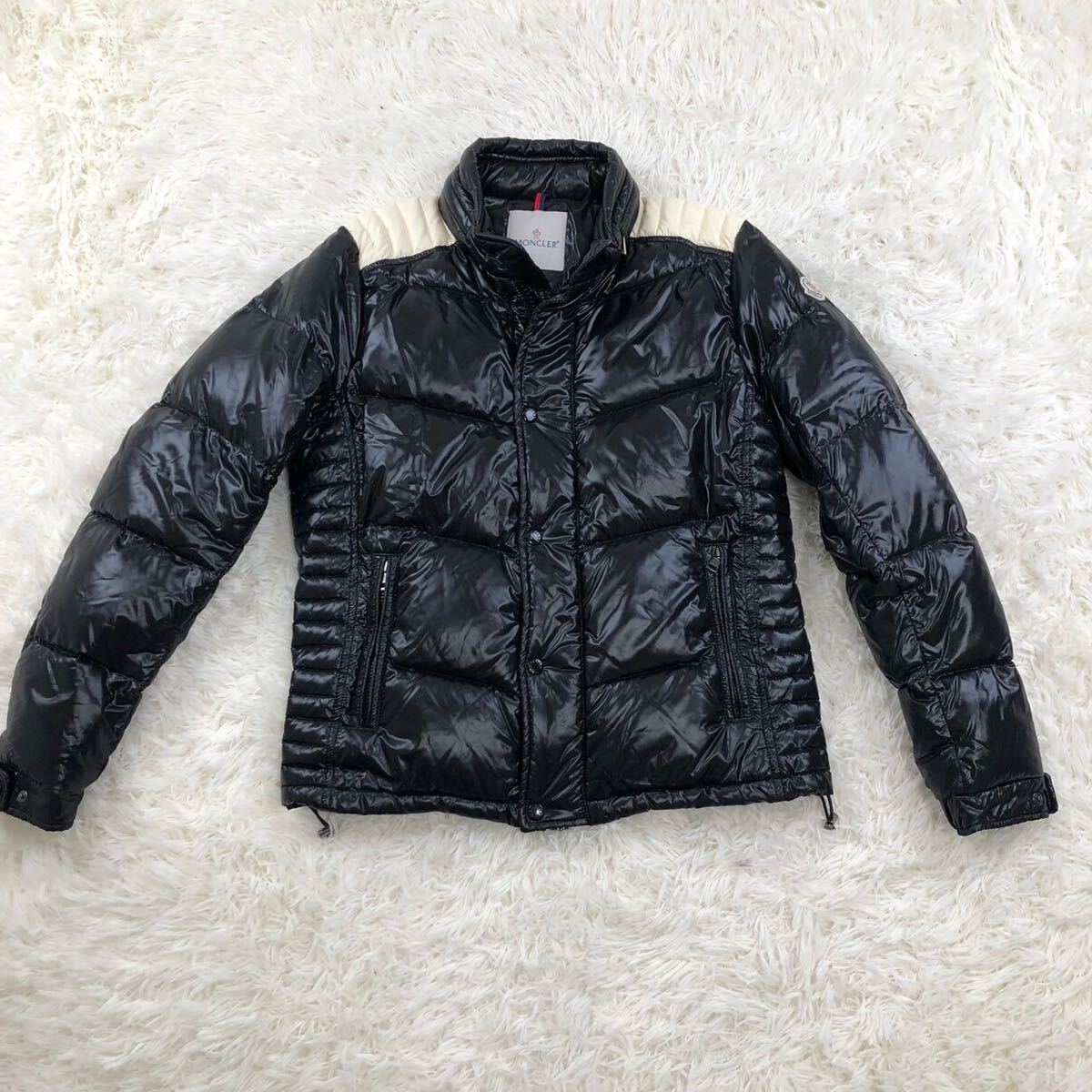 1円〜 モンクレール ダウン メンズ Austin オースティン XLサイズ 4サイズ ライダース MONCLER コート ブルゾン アウター レザー _画像1