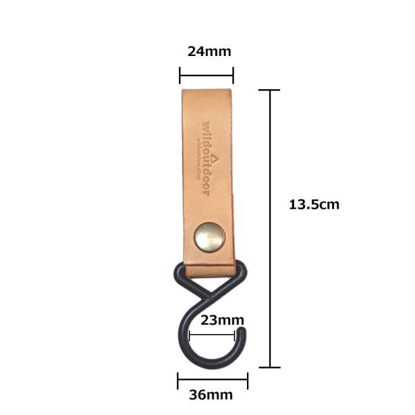 本革ハンガーフック 5個セット ヌメ革 ハンギングラック インディアンラック ハンギングフック ランタンフック_画像9