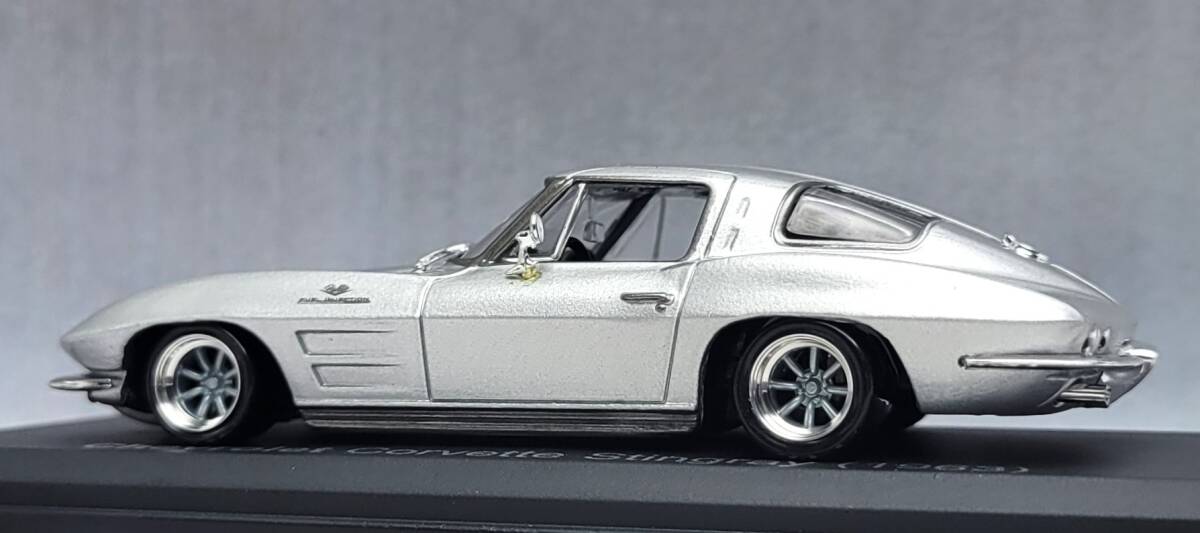 1/43 日産 チェリー改 コルベット改 カルマンギア改 ３点まとめて アルミ製 深リム 国産名車プレミアム／ミニチャンプス製の画像5