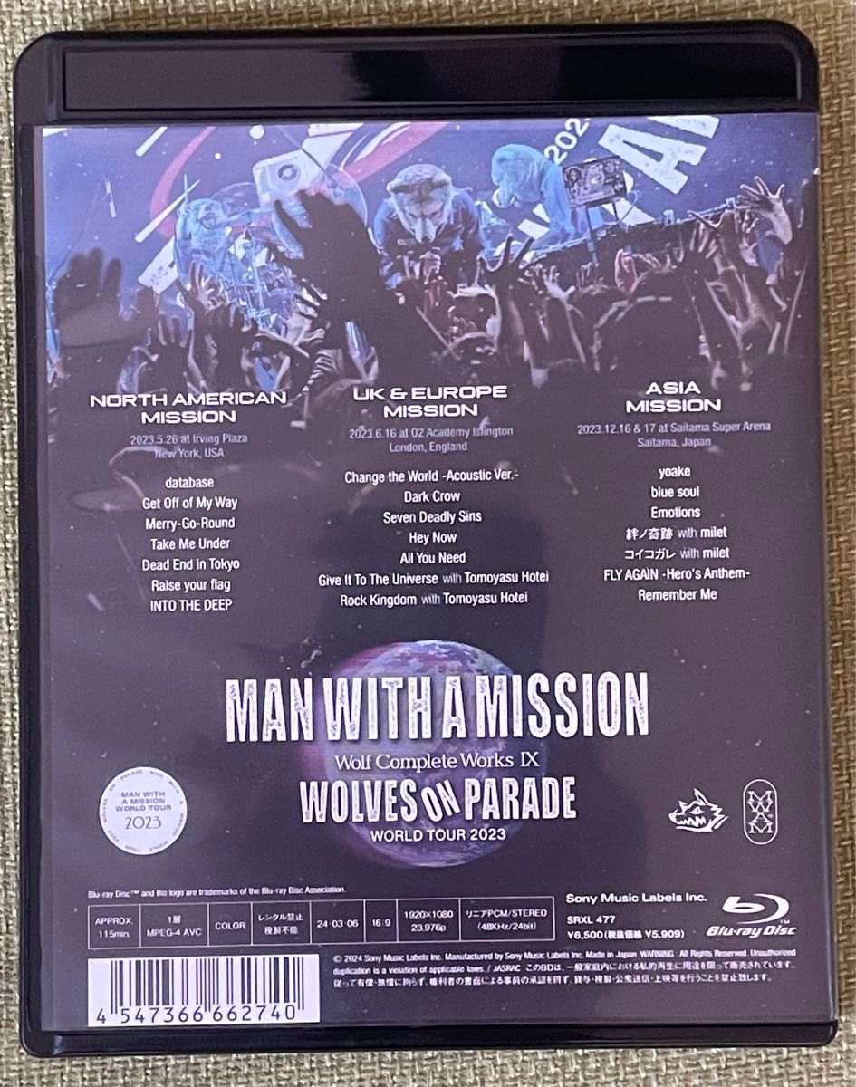 マンウィズアミッション MAN WITH A MISSION Wolf Complete Works Ⅸ Blu-ray