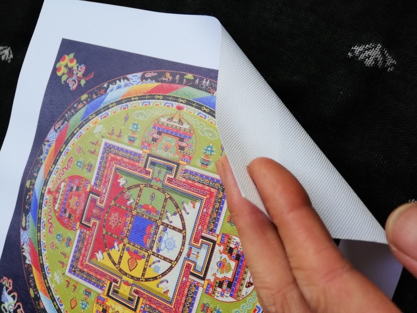 卍仏教美術　◆曼荼羅◆　仏画　チベット密教　２０ｃｍ　 　　 検索；アート ヨガ ヒーリング リラックス　A_画像7