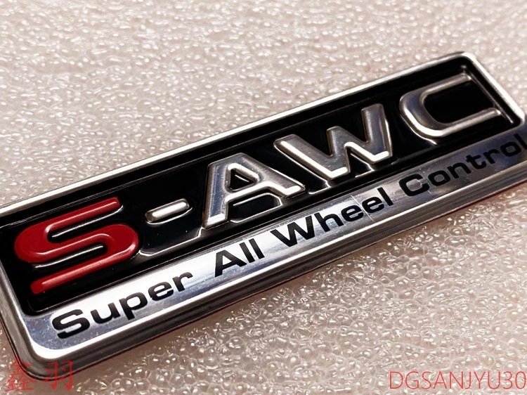 S-AWC все колесо контроль эмблема Logo plate Северная Америка specification Outlander Eclipse Cross Delica 