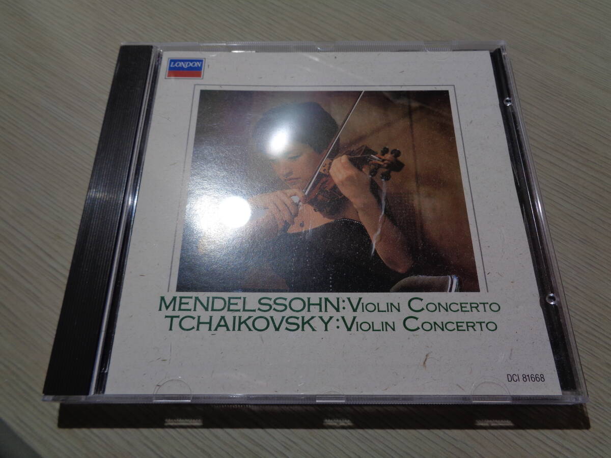 鄭京和,KYUNG-WHA CHUNG,CHARLES DUTOIT/MENDELSSOHN-BARTHOLDY & TCHAIKOVSKY:VIOLIN CONCERTOS(JAPAN/LONDON:DCI 81668 RARE CD_画像1