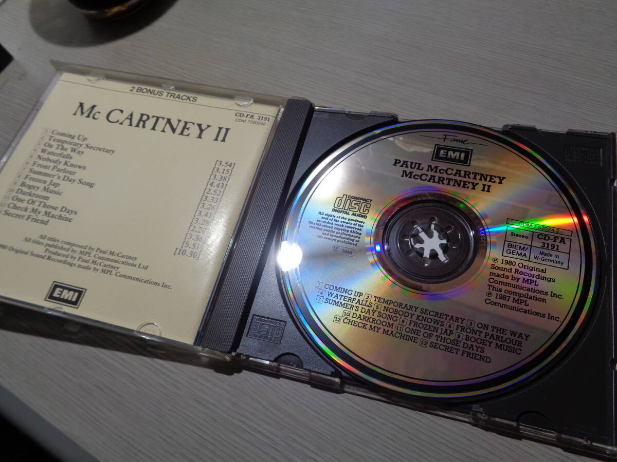 西ドイツ/ポール・マッカートニー,PAUL McCARTNEY/McCARTNEY Ⅱ(+ 2 BONUS TRACKS)(WEST GERMANY/Fame-EMI:CD-FA 3191 SONOPRESS_画像2