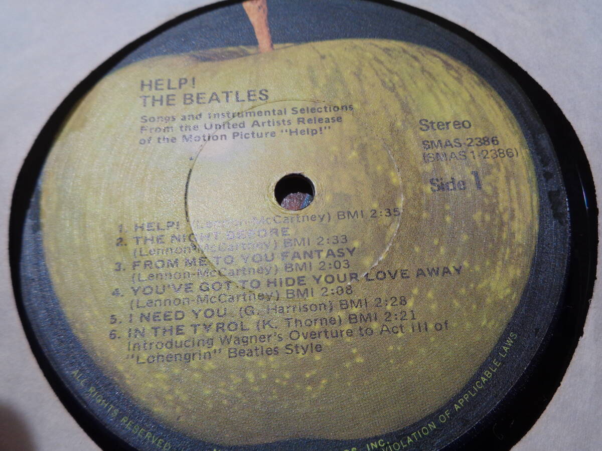 ビートルズ,THE BEATLES/HELP!(SOUNDTRACK)(USA/APPLE:SMAS 2386 NNM LP_画像4