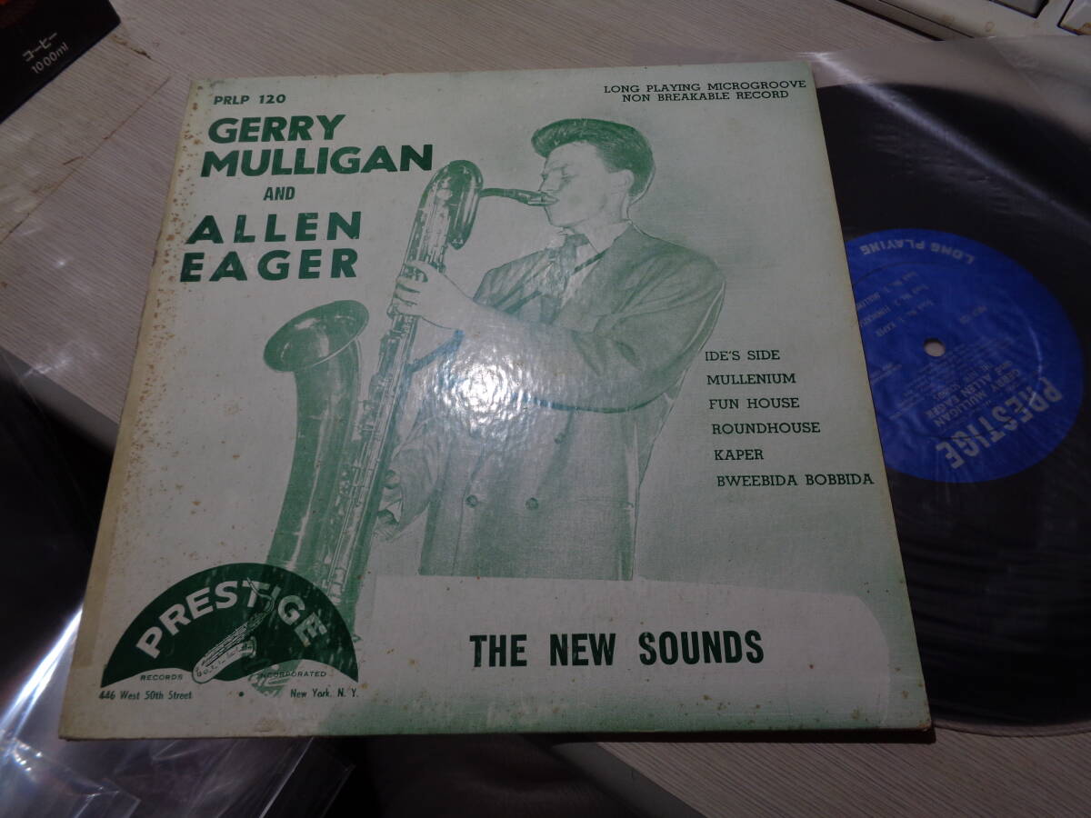 USオリジナル/ジェリー・マリガン,GERRY MULLIGAN AND ALLEN EAGER/THE NEW SOUNDS(USA/PRESTIGE:PRLP 120 BLUE/SILVER DG FLAT ORG 10 LP_画像1