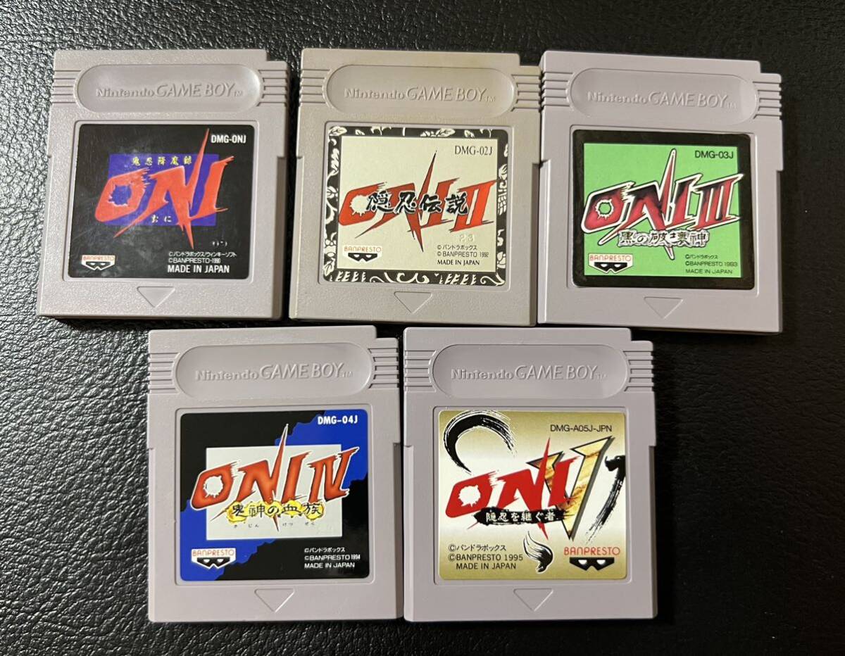 ONI 5点セット ゲームボーイソフト ONI鬼忍降魔録 ONI II 隠忍 ONI 5点セット ゲームボーイソフト ONI鬼忍降魔録 ONI II 隠忍