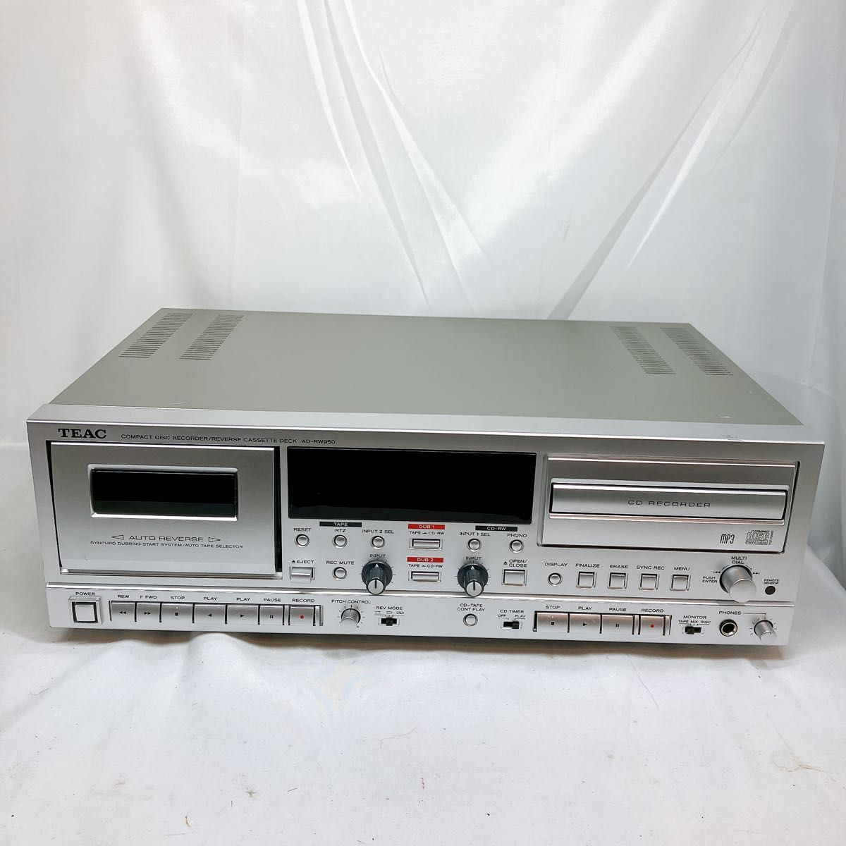 AD-RW950 TEAC CDレコーダー カセットデッキ CD-R/RW 録音 カセットテープ 保存 ティアック テアック