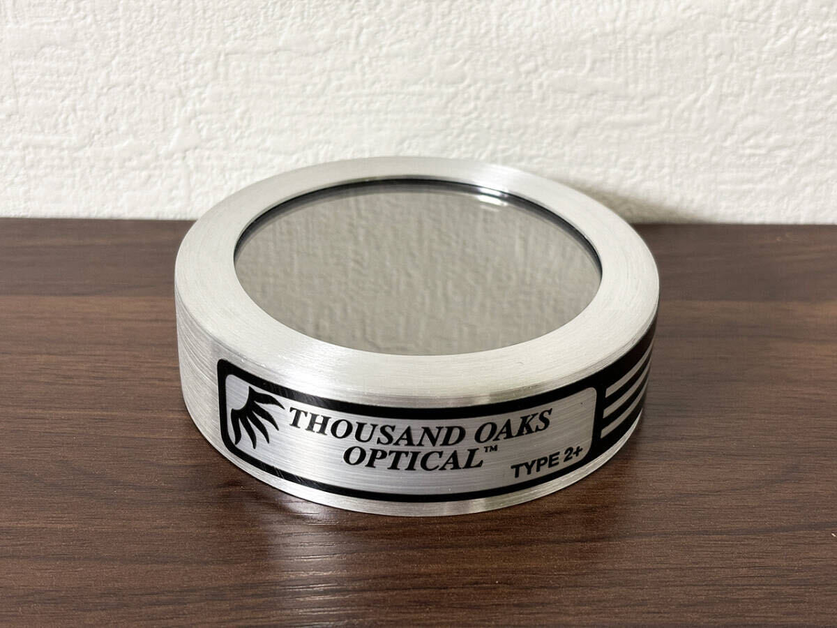 【美品】THOUSAND OAKS OPTICAL TYPE 2+ 太陽金属メッキガラスフィルター (セル内径101mm)の画像1