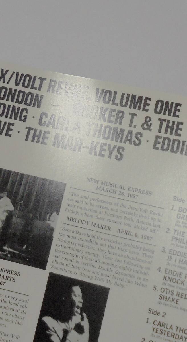 Booker T&The MG's Mar keys Eddie Floyd Otis Redding Carla Thomas Sam&Dave THE STAX VOLT REVUE VOLUME1One Live In Londonスタックス _画像6