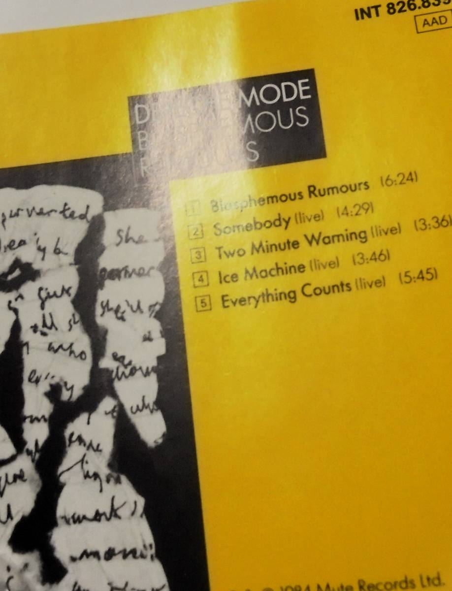 Mute西独盤Electronic80s Hits New Wave MTVシンセポップDEPECHE MODE Blasphemous Rumours+LiveデペッシュモードMade In W West Germany _画像3